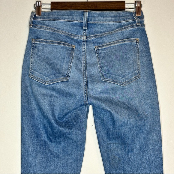 VERONICA BEARD Carolyn 10" Baby Boot Frayed Hem Exposed Button Fly Jeans Size 24 - Picture 11 of 12